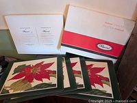 Boxed set with lid showing Pimpernel branding and four placemats displayed