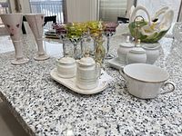 Group shot showing all items on countertop