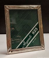 Front view of silver photo frame with Argento 925 insert