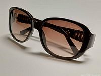 Front angled view showing frame shape and lens tint