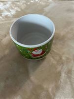 Top view showing interior and rim of mug