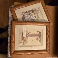 Both framed prints front view