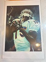 Full view of the signed Brandon Marshall 11x14 lithograph