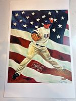 Full view of signed lithograph print