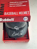 Helmet in box showing logo and overall packaging