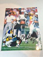 Full view of signed 8x10 photo