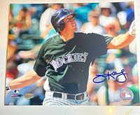 Full view of signed 8x10 photo