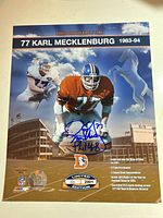 Full view of signed Karl Mecklenburg 8x10 photo