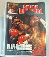 Front cover showing Mike Tyson with mailing label