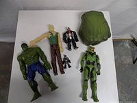 All six items laid flat on white surface for overview