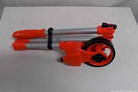 folded measuring wheel showing overall construction