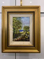 Full view of framed painting