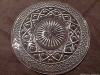 Top view of single plate showing full pattern