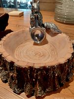 Top view showing whole bowl, squirrel figure, and scoop