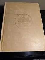 Front cover showing title and cloth material