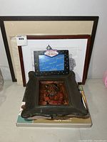 Stacked view of all frames and art pieces