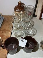 All items arranged on table