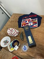 Group shot of all items on table