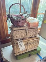 Stacked view of all five storage cases