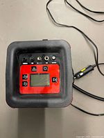 Top view showing digital control panel and display