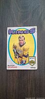 Front of 1971 O-Pee-Chee Butch Goring rookie card