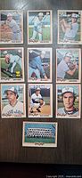 Fronts of all ten 1978 O-Pee-Chee Blue Jays cards displayed