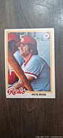Front of 1978 O-Pee-Chee Pete Rose card