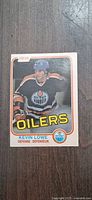 Front of Kevin Lowe O-Pee-Chee rookie hockey card
