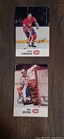 Fronts of the two Esso NHL All-Star trading cards showing Larry Robinson and Ken Dryden in uniform