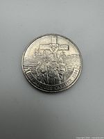 Reverse showing Jacques Cartier scene, date and legend