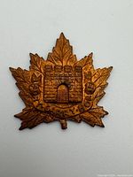 Front view of Fort Garry Horse cap badge