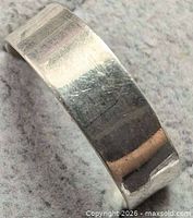 Angled view of exterior band surface