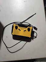 Front view showing controls, antenna and cable