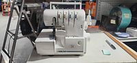 Front view of Baby Lock serger sewing machine