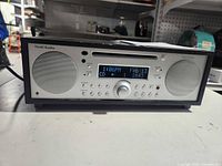 Front view of Tivoli Audio Music System showing display, speakers, controls