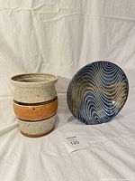 Vase and bowl together showing overall appearance and scale