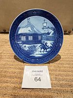 Front view of Royal Copenhagen 2005 H. C. Andersen's Hus plate