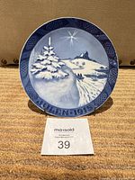 Front of Royal Copenhagen Julen 1915 plate