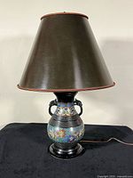 Lamp assembled with shade showing full appearance