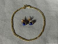 Bracelet and earrings group overview