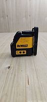Left side view showing DeWalt branding and control buttons