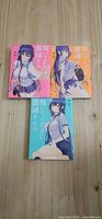 Front covers of all three manga volumes 1-3