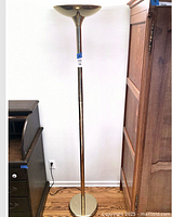 full view of floor lamp between furniture pieces