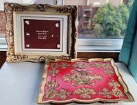 Tray and frame overview, front view