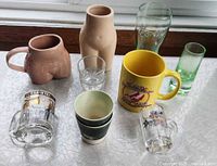 Group shot of all drinkware from front angle