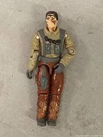 Front view of Bullhorn figure showing paint wear and overall condition