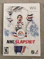 Front of NHL Slapshot Wii case