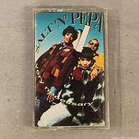 Front of cassette case showing album cover