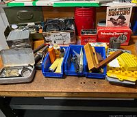 Wide view of entire lot on workbench