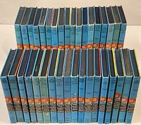 All 36 Hardy Boys books front spines visible